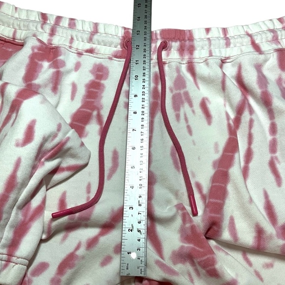 BENCH Cotton Blend 2 Piece Jogging Suit Hoodie and Joggers Pink Tie Dye Sz XXL - Picture 9 of 13